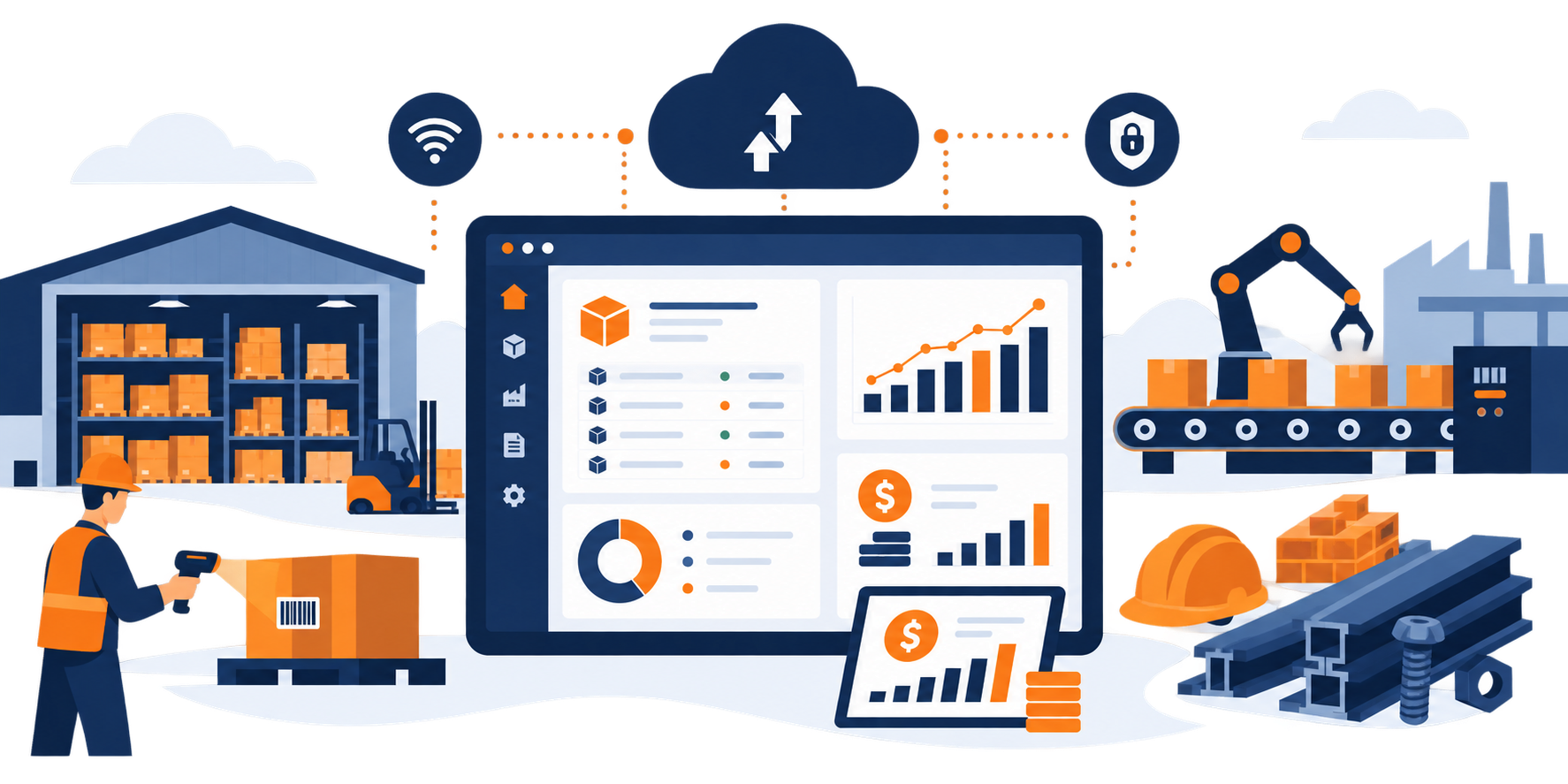 Interface KenkayCloud — Tableau de bord ERP